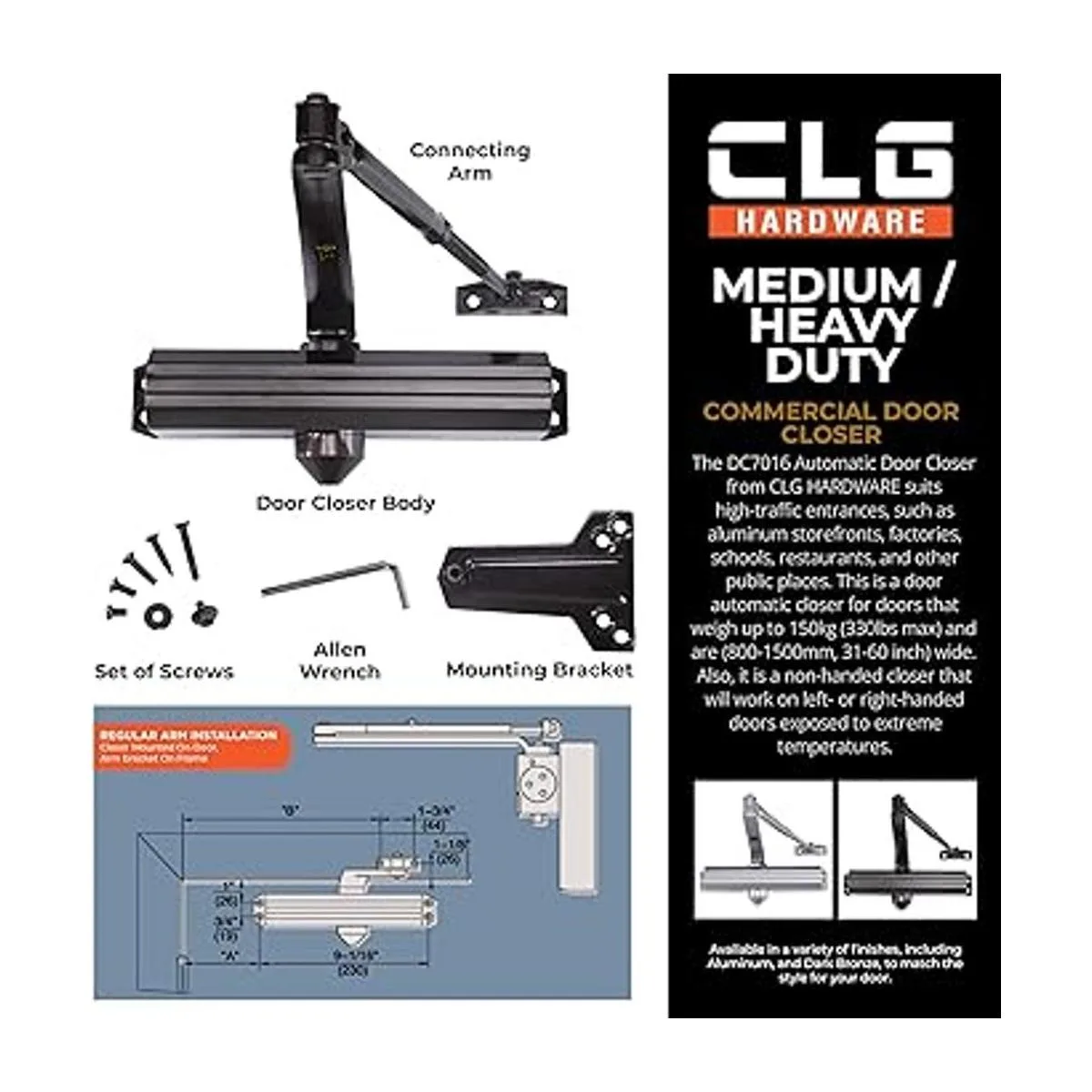 CLG HARDWARE DC7016 US 10B bronce oscuro montado en_3