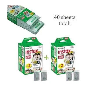 Fujifilm Instax Mini 40 Cámara instantánea vintage negra_2