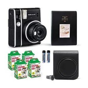 Fujifilm Instax Mini 40 Cámara instantánea vintage negra_1