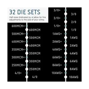 TEMCo Industrial Kit de herramientas de cable hidráulico_3