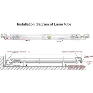 TENHIGH Tubo láser de CO2 de 40 W 27.559 in D50 mm_5