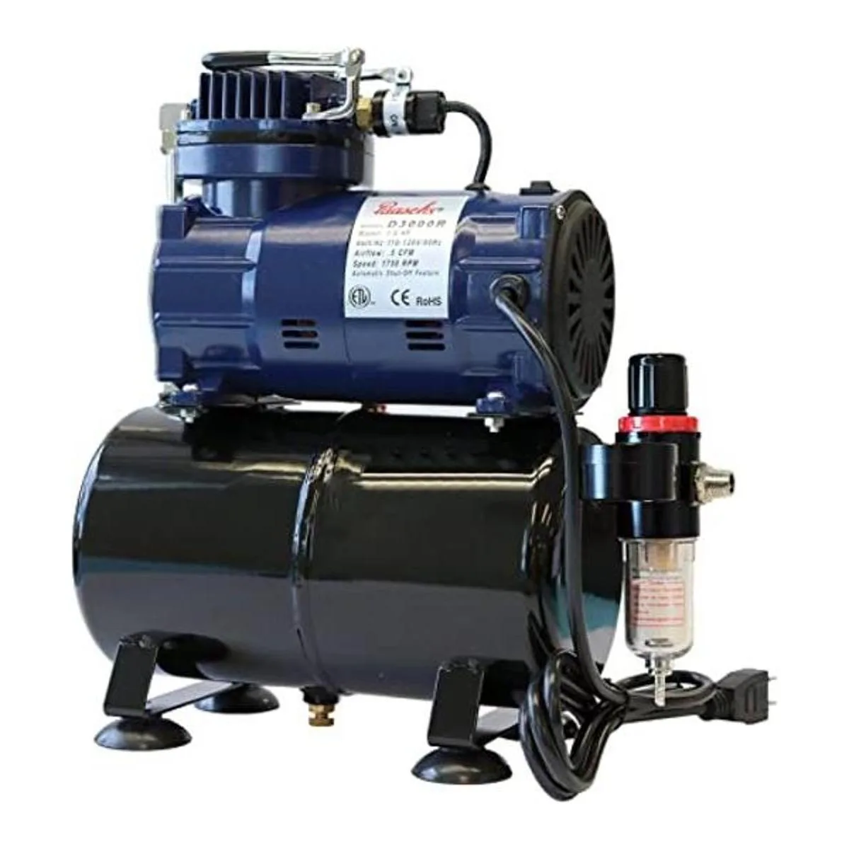 Paasche D3000R compresor de 15 HP con tanque regulador y_1