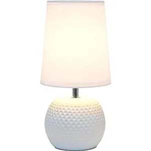 Simple Designs LT2084WHT Mini lámpara de mesa de noche de_3