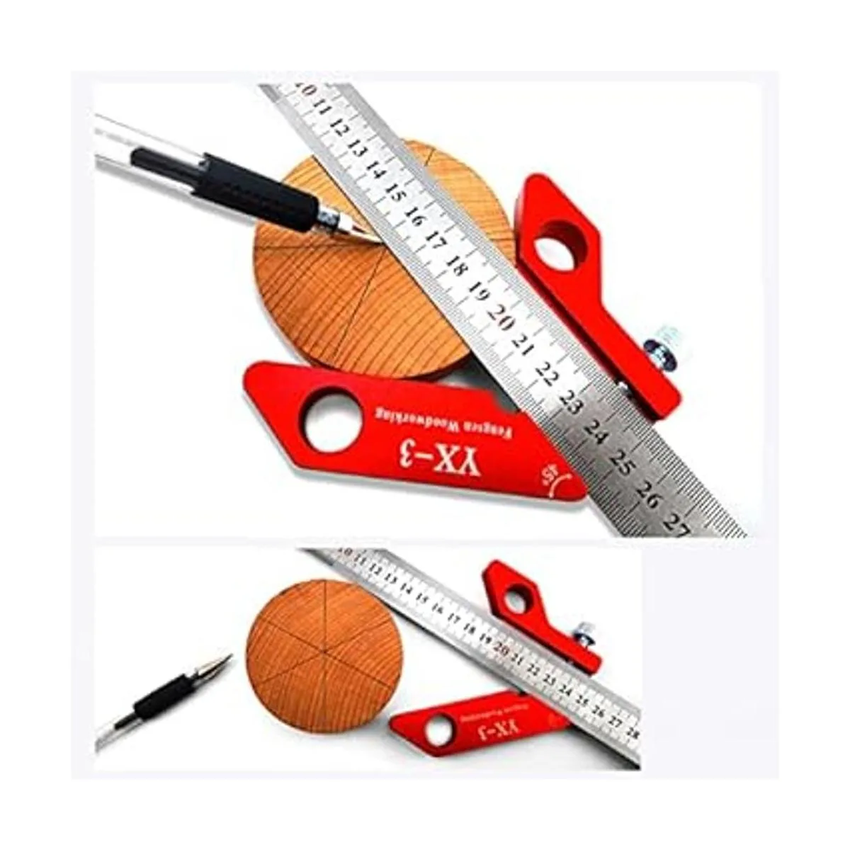 Center Finder Buscador de madera cuadrado para_6