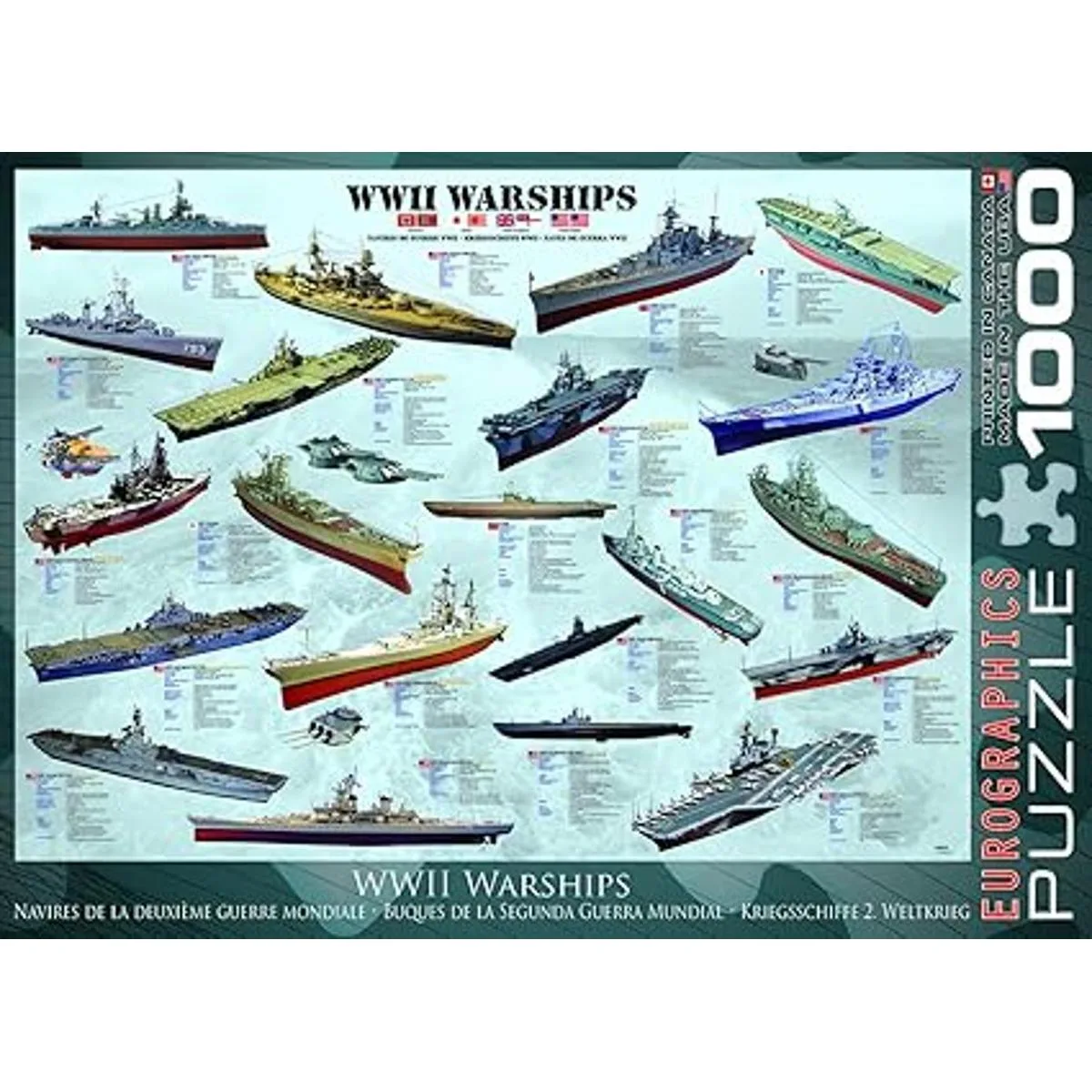 Eurographics WWII buques de guerra 1000 piece Puzzle_4