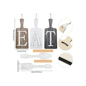 Juego de 5 letreros de 15 x 6 pulgadas para colgar de_4