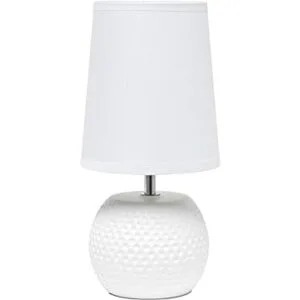 Simple Designs LT2084WHT Mini lámpara de mesa de noche de_2