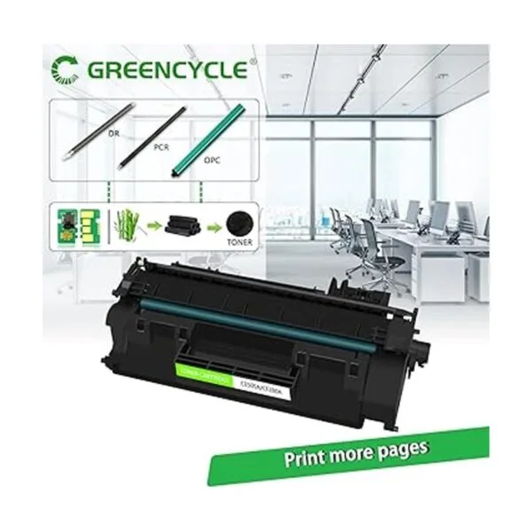 GREENCYCLE Cartucho de tóner compatible para HP 80A_2