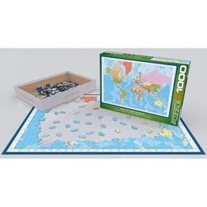 EuroGraphics Modern Map of The World Puzzle 1000 piezas_3