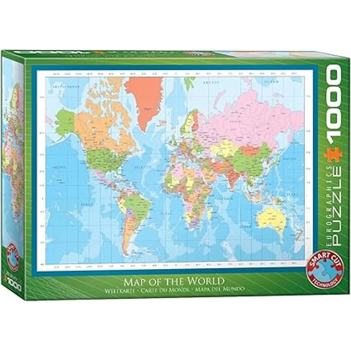EuroGraphics Modern Map of The World Puzzle 1000 piezas_4