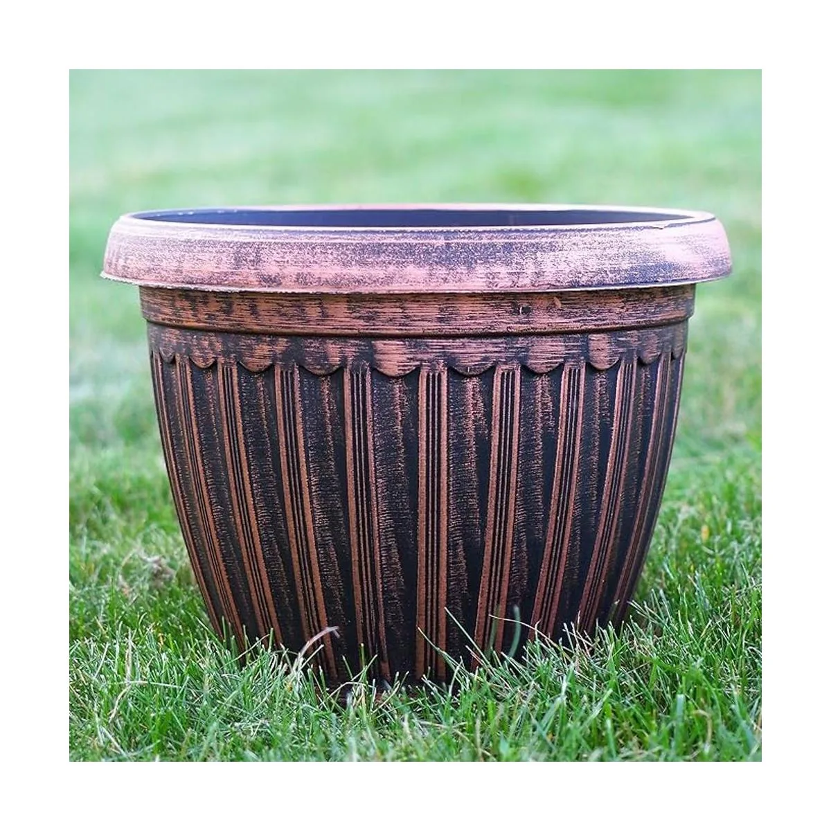 Florero estilo medieval de 12 pulgadas urna con charola_4