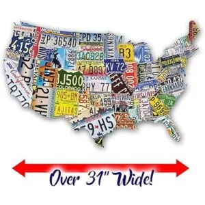 Rompecabezas de 1000 piezas de placas de carro con la_2