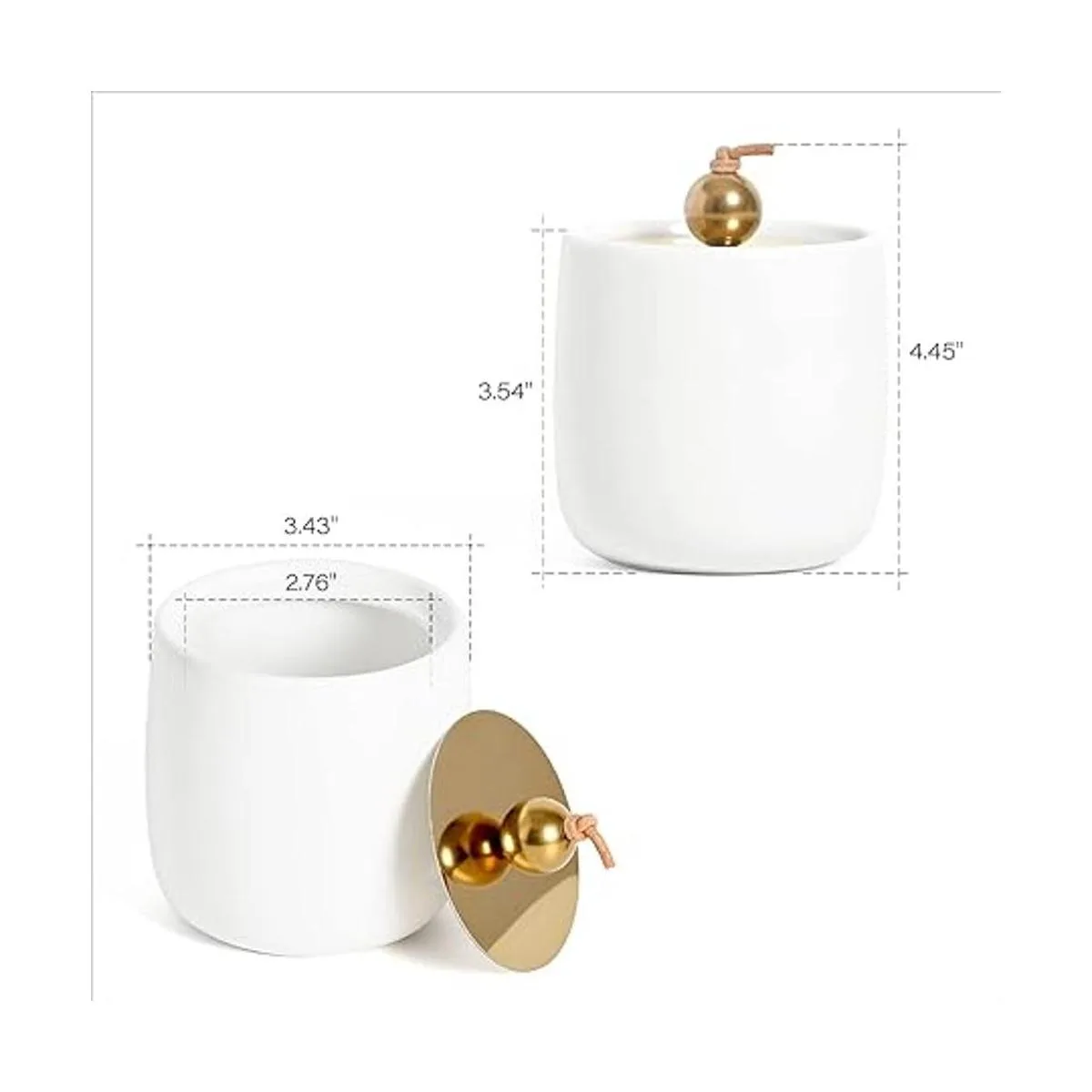 Paquete de 2 dispensadores de cerámica Qtip con tapas_7