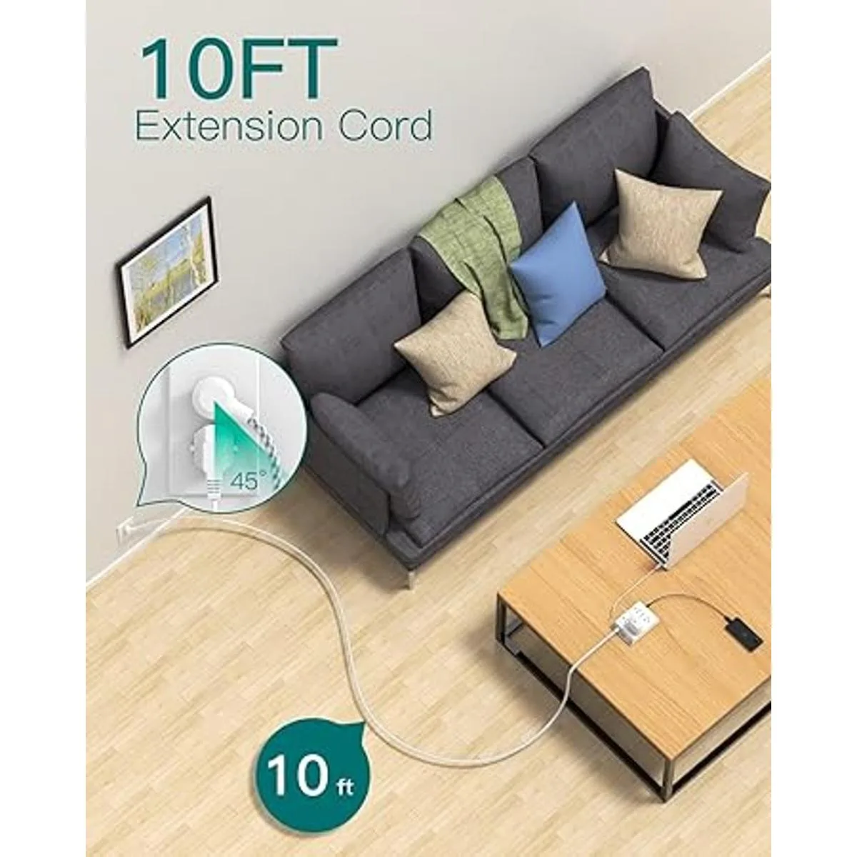 Regleta protectora contra sobretensiones de 10 pies de_3