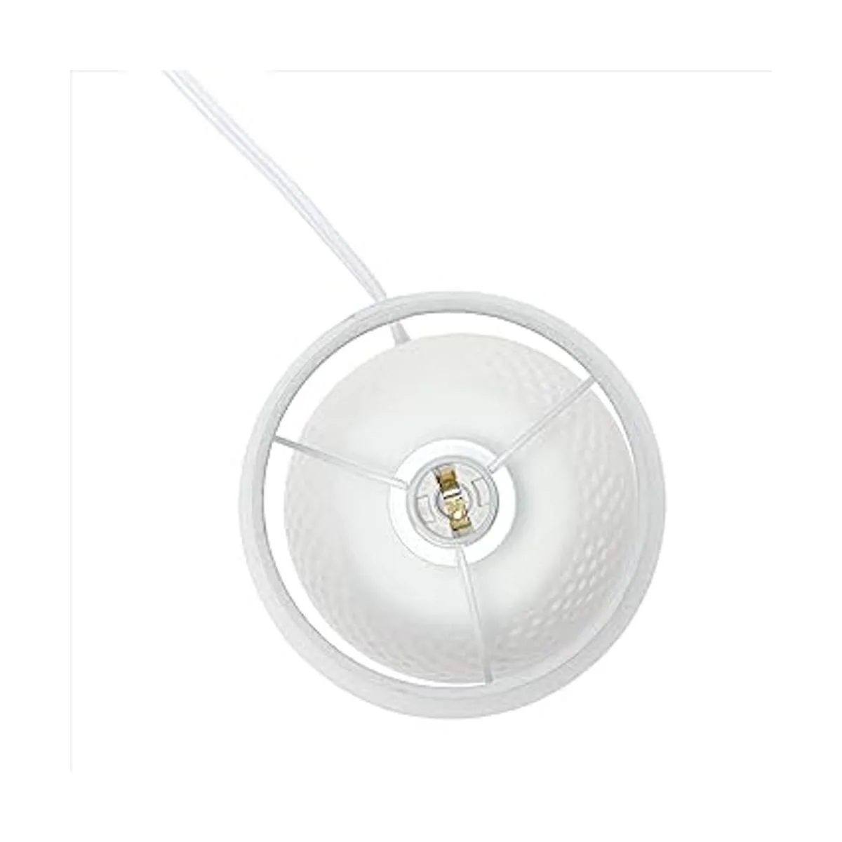 Simple Designs LT2084WHT Mini lámpara de mesa de noche de_6