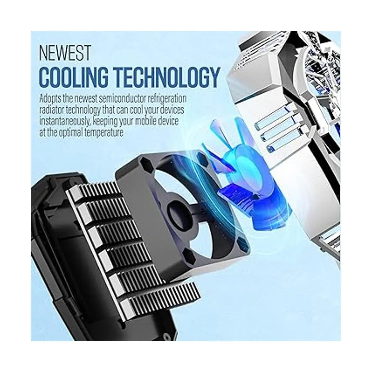 TRILINK Enfriador de teléfono para juegos ventilador de_3