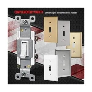 ENERLITES Interruptor de luz de palanca 3 vías o un solo_5