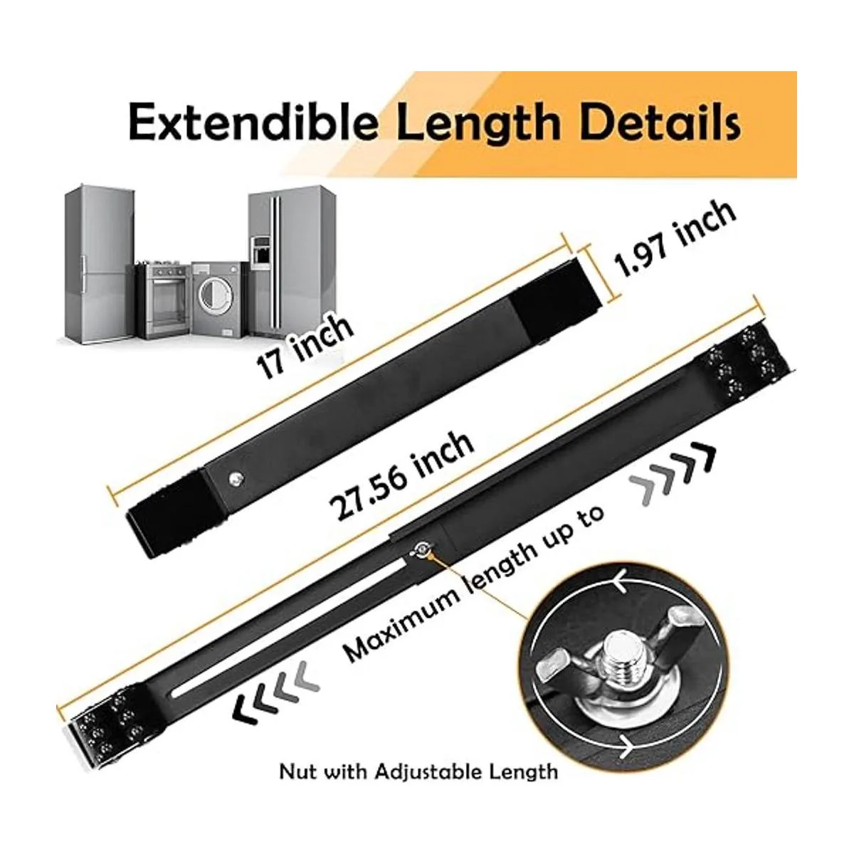 Rodillos extensibles para electrodomésticos de muebles_2