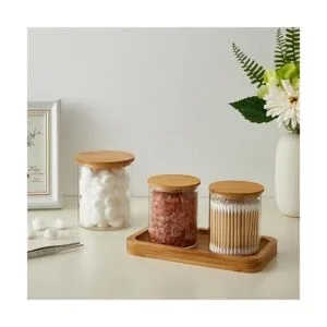 INIUNIK Paquete de 3 dispensadores de vidrio Qtip 20_4