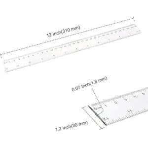 PINGEUI Paquete de 100 reglas de medición transparentes de_2