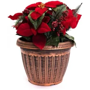 Florero estilo medieval de 12 pulgadas urna con charola_3