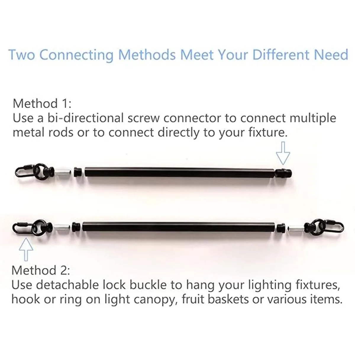 Giluta Barra de extensión roscada para candelabros de_4