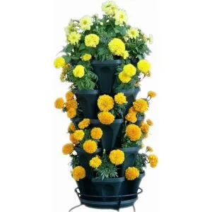 Macetero apilable de 5 niveles para fresas hierbas_2