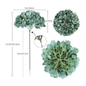 Flores artificiales de hortensia 10 unidades flores de_4