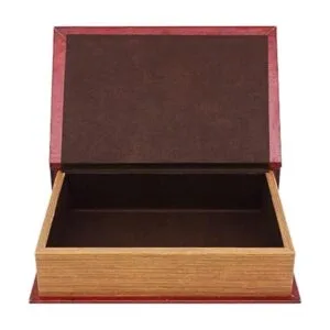 Decoraciones de libros antiguos de madera caja fuerte_6