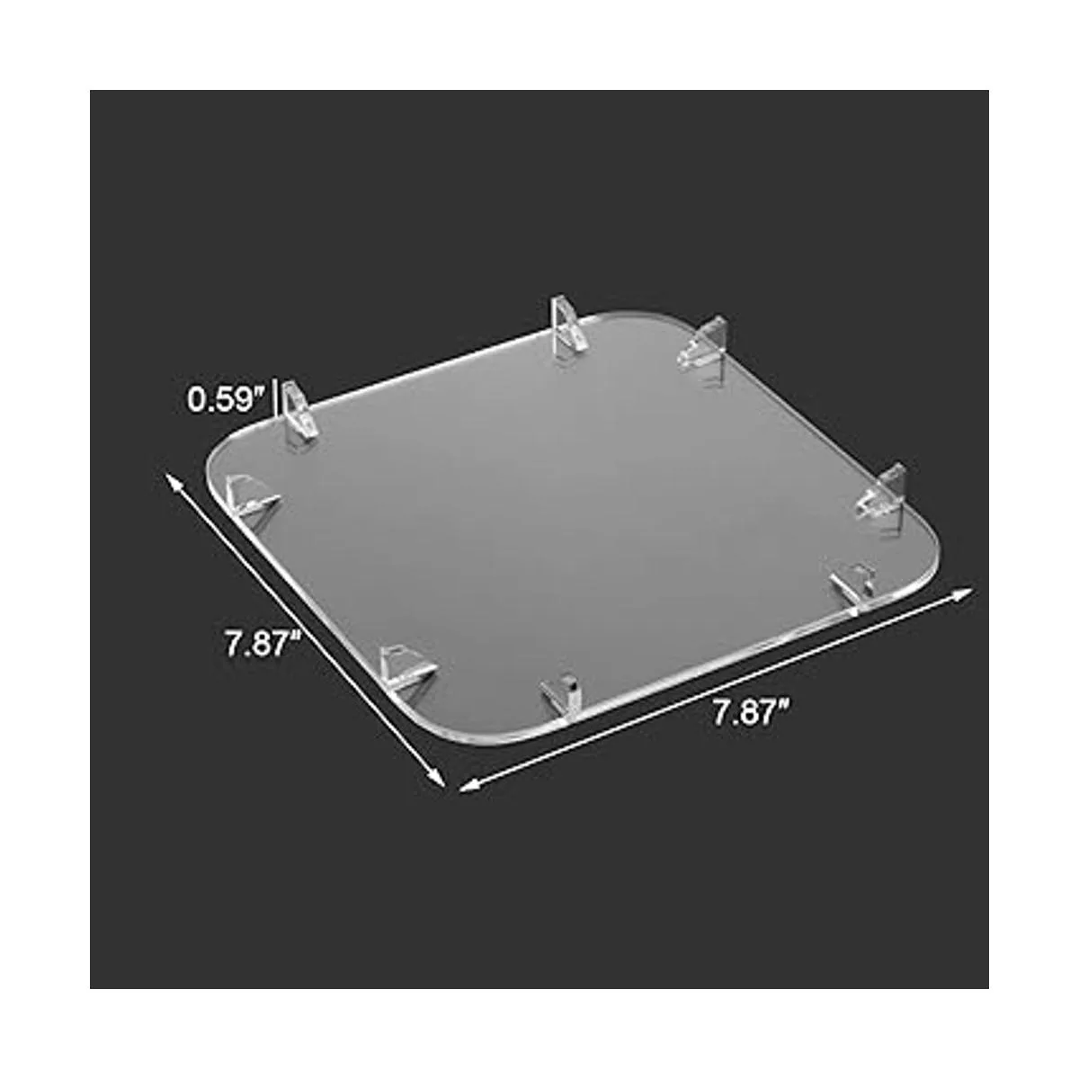 CaSZLUTION Soporte de escritorio acrílico para Mac Studio_5