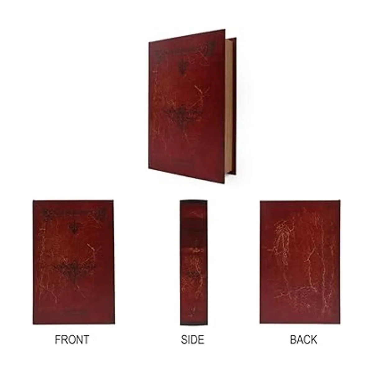 Decoraciones de libros antiguos de madera caja fuerte_3