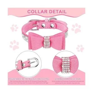 Collar de perro de 9 piezas de diamantes de imitación_6