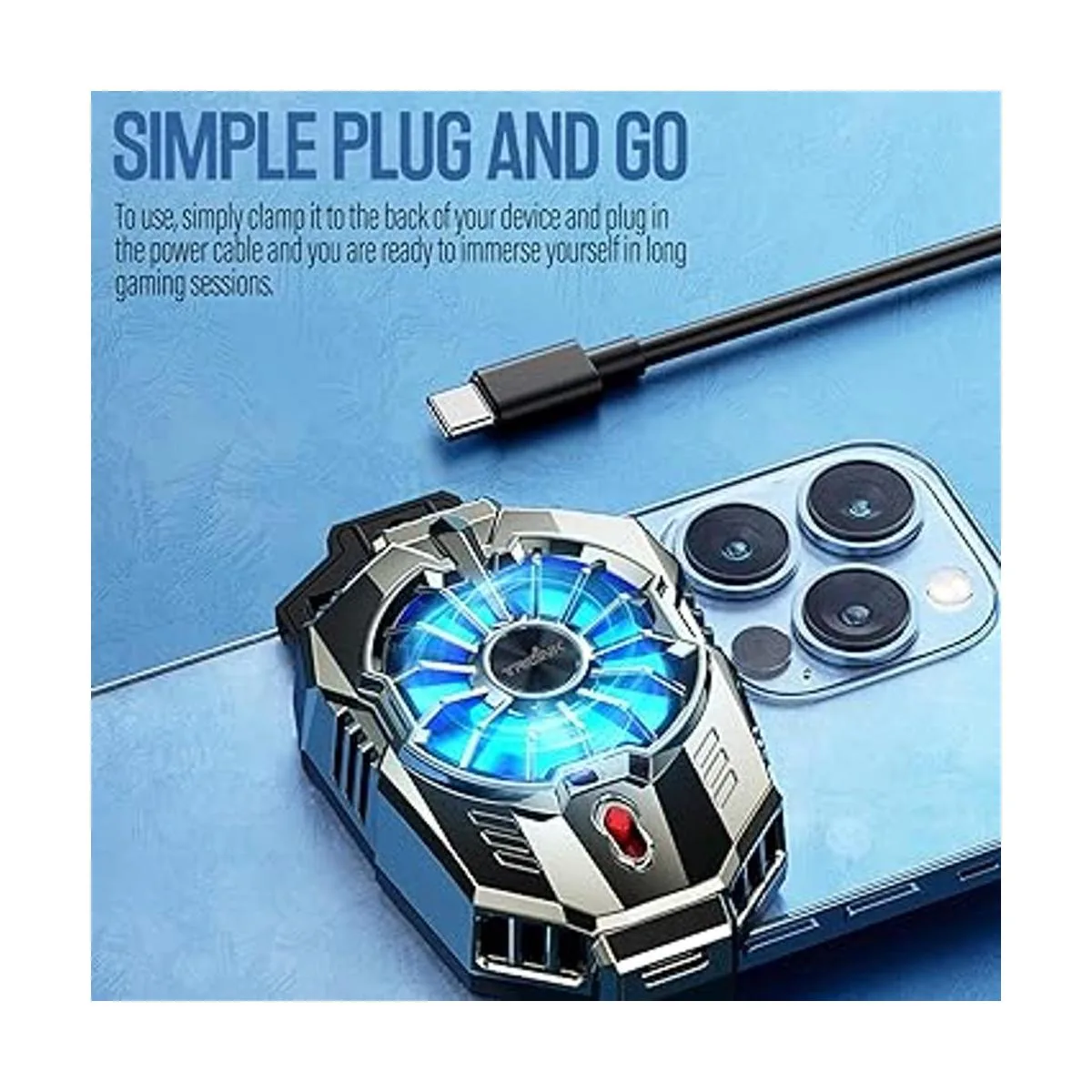 TRILINK Enfriador de teléfono para juegos ventilador de_6