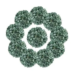 Flores artificiales de hortensia 10 unidades flores de_1