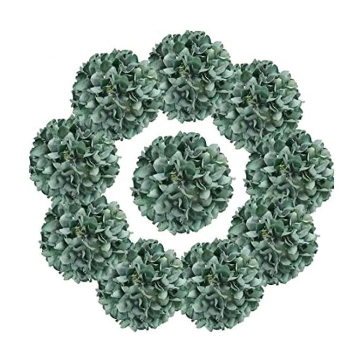 Flores artificiales de hortensia 10 unidades flores de_1