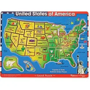 Melissa Doug EE. UU. Mapa Puzzle de rompecabezas de_1