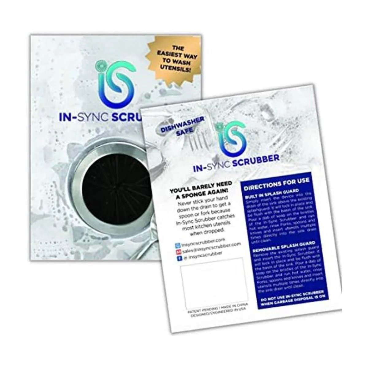 InSync Scrubber Limpiador de utensilios para fregadero de_1