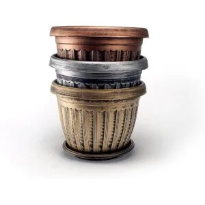 Florero estilo medieval de 12 pulgadas urna con charola_5