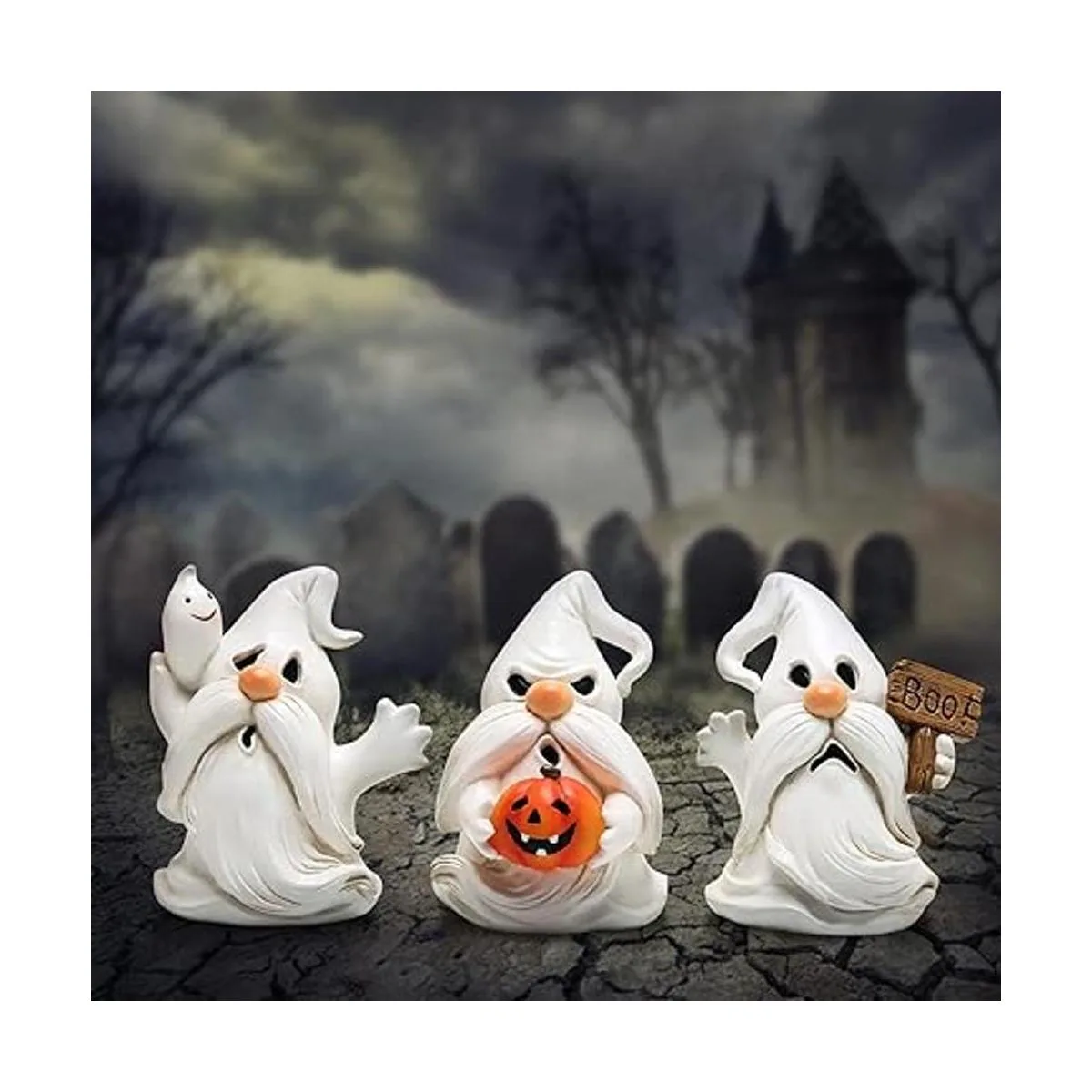 Hodao 3 piezas de gnomos de Halloween para interiores en_3