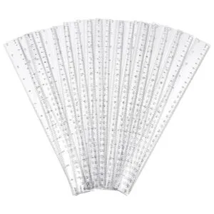PINGEUI Paquete de 100 reglas de medición transparentes de_5