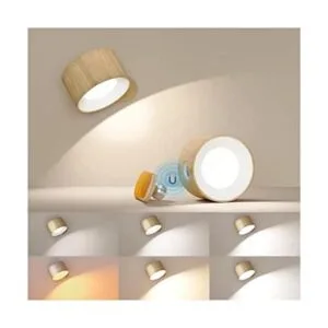 AKSDA Lámpara de pared que funciona con pilas aplique de_1