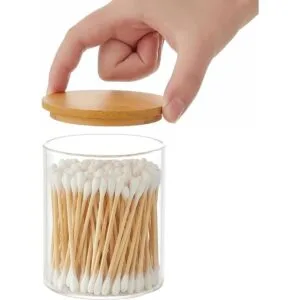 INIUNIK Paquete de 3 dispensadores de vidrio Qtip 20_7