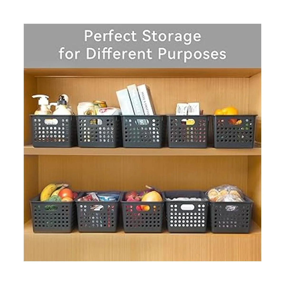 Cestas de almacenamiento de plástico paquete de 6 cestas_4