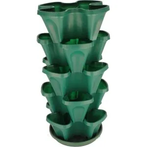 Macetero apilable de 5 niveles para fresas hierbas_6