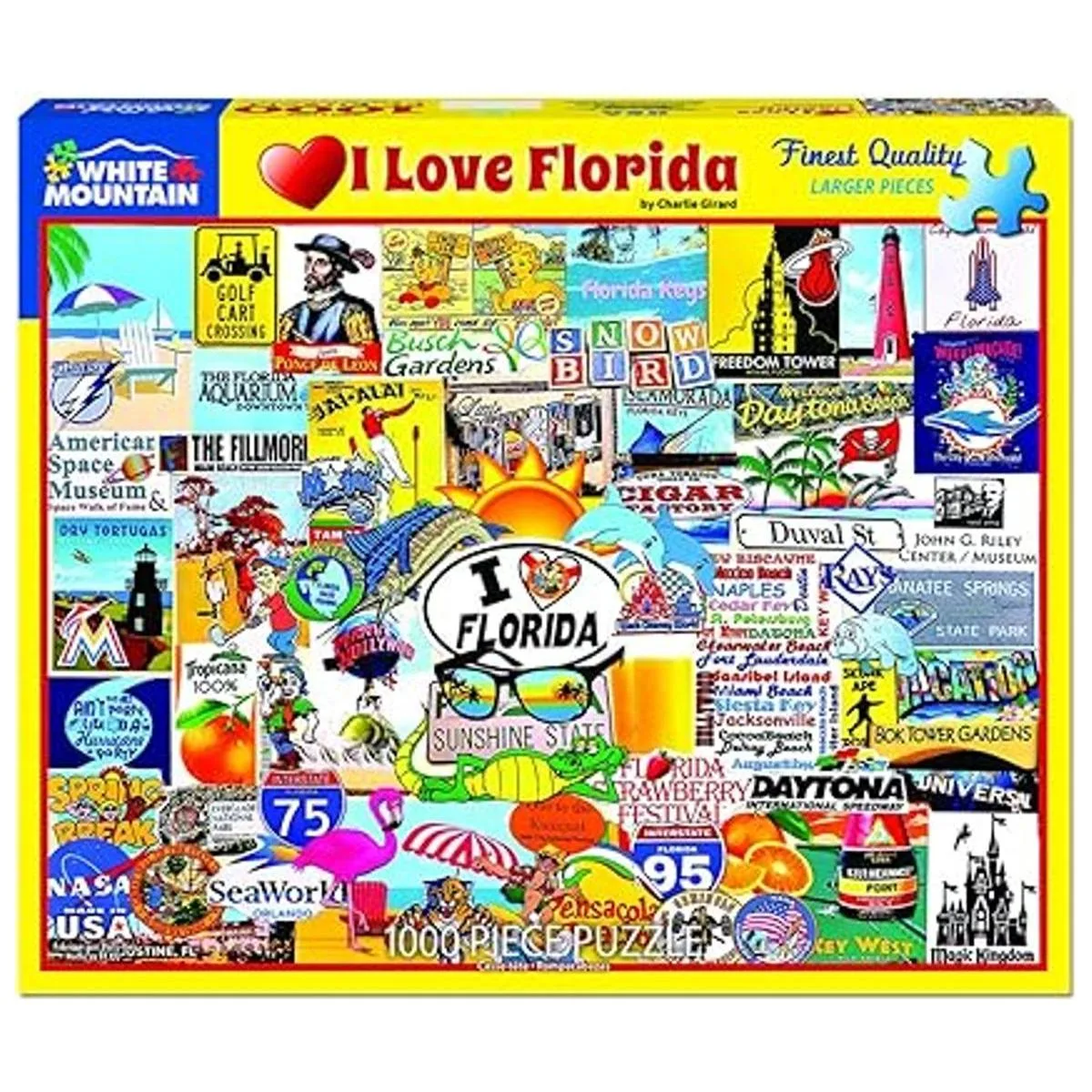 White Mountain Rompecabezas I Love Florida Rompecabezas_2