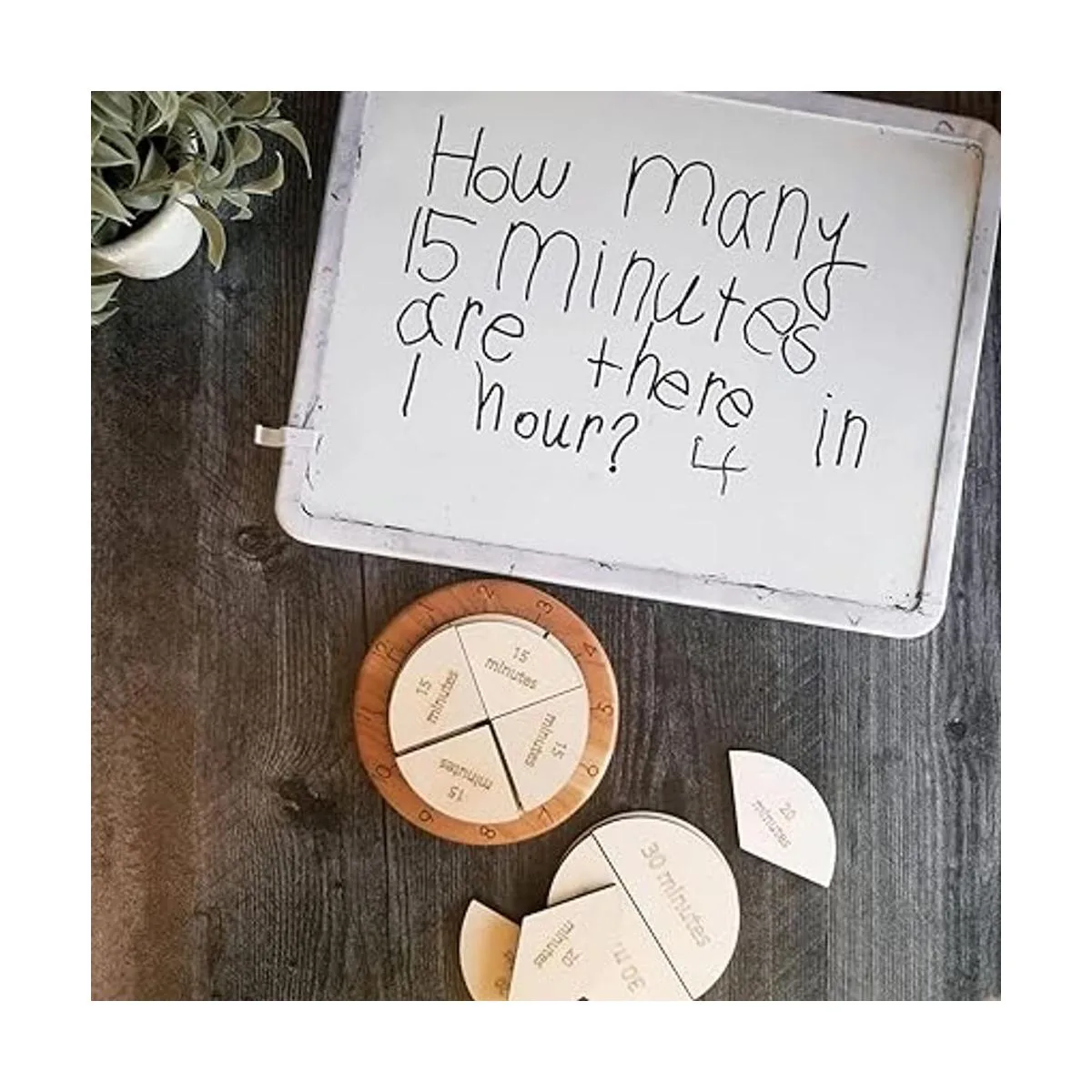 MerryHeart Reloj de aprendizaje de fracción de tiempo de_2