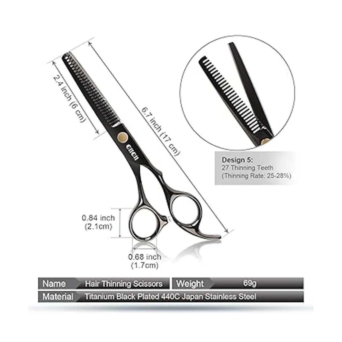 CIICII Juego de tijeras profesionales para peluquería_3