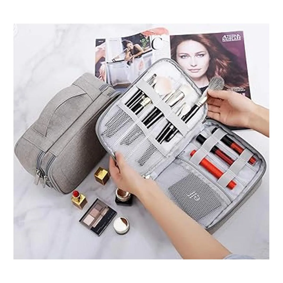 Rownyeon Fundas de tren de maquillaje bolsa de_6