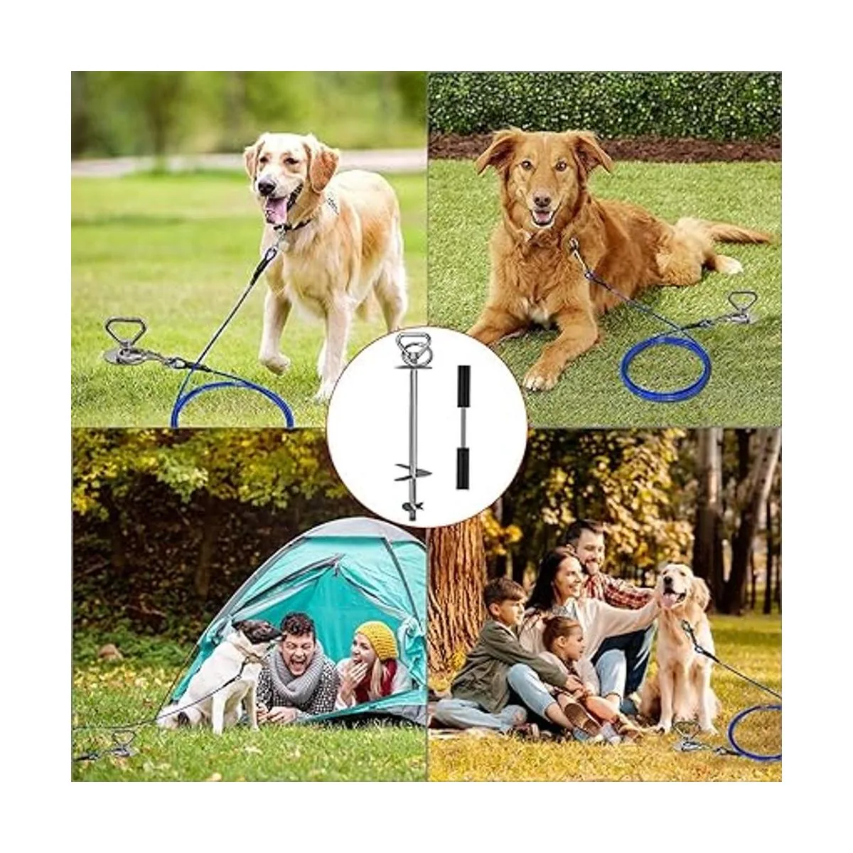 Estaca de amarre para perros estaca para perros de_6