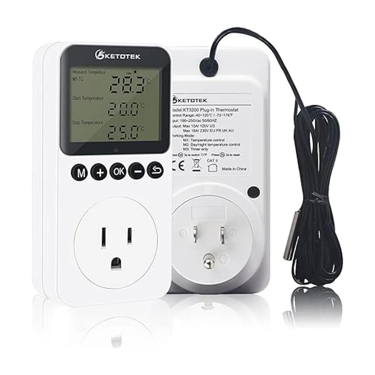 KETOTEK Enchufe digital de control de temperatura del_2